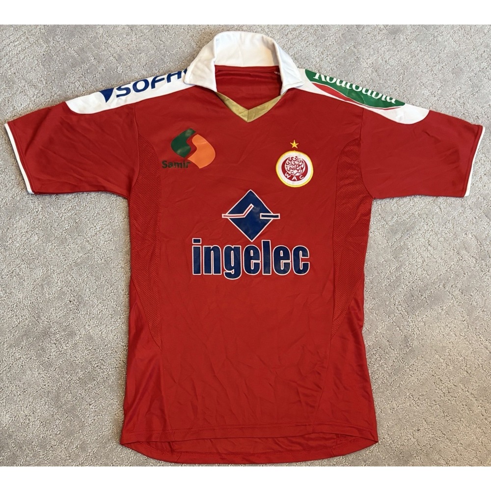 Wydad Athletic Club Casablanca Soccer Jersey Small Ajeddou 7 Botola Pro 1